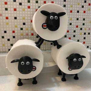 Suporte para rolo de papel higiênico de ovelha