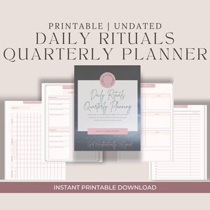 Daily Rituals Quarterly Goal Setting Workbook