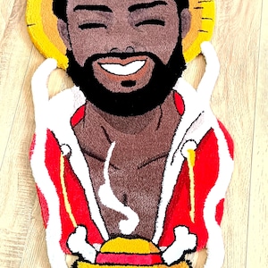Custom tufted Rug | Labubu doll Rug | Murakami flower rug | Kaws Rug | Handmade Rug | Personalized Rug | Anime Rugs | Bedroom Carpet |