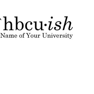 Archivo HBCU-ISH DXF personalizado para Cricut y Silhouette Studio Cameo