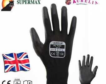 Aurelia Work Gloves, Nitrile, Mechanics, Tradesmen, Warehouse, Gardening- LARGE