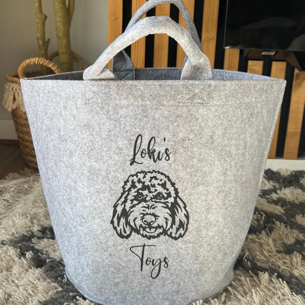 Dog Toy Basket Etsy UK