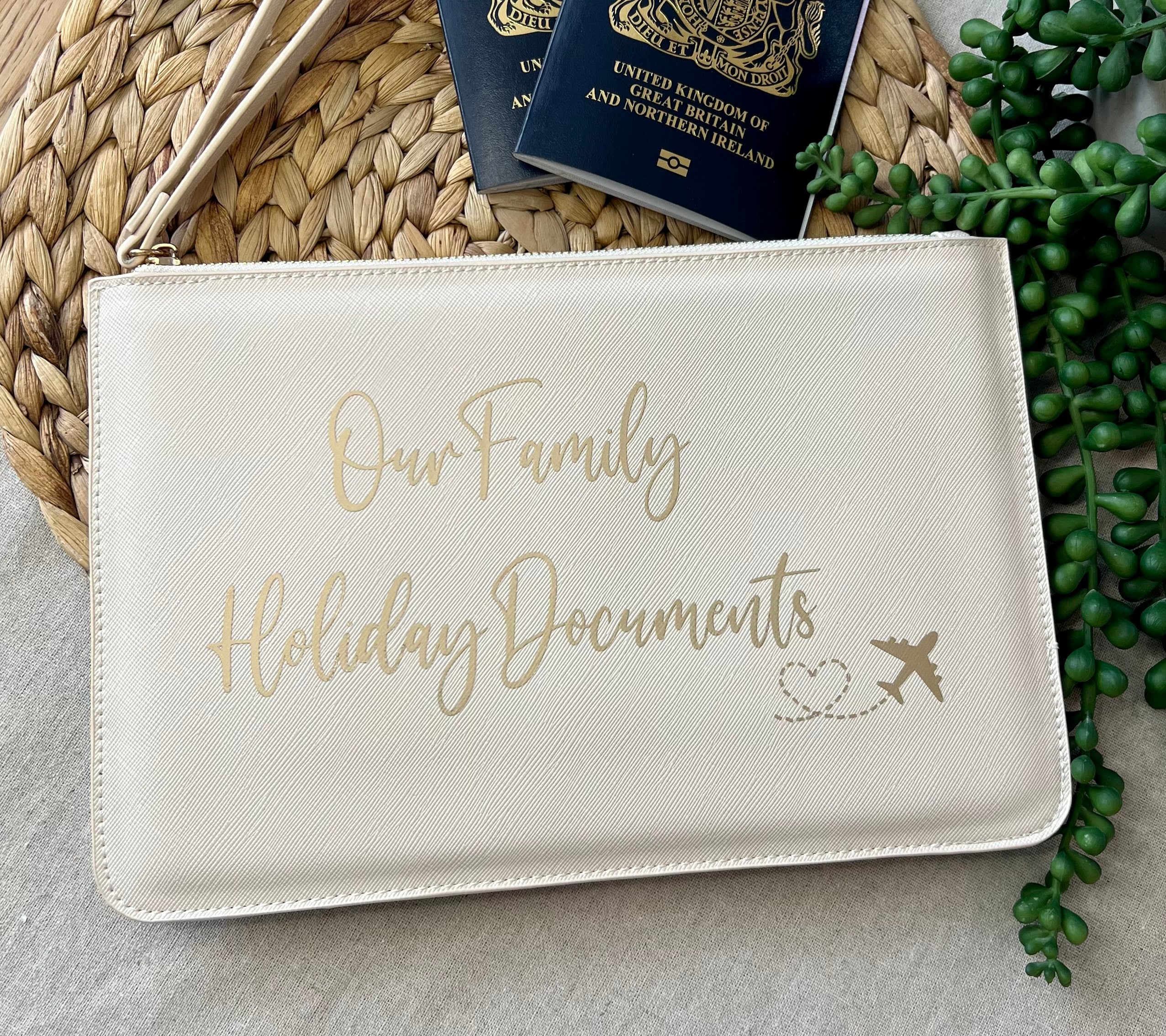 Family Holiday Document Holder Personalised Travel Wallet Etsy UK