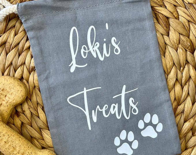 Dog Treat Bag, Pet Treat Bag, Dog Treats, Gift for Dog Lovers, Personalised Dog Treat Bag, Dog Gifts, Training Treats, Dog Walking Treats