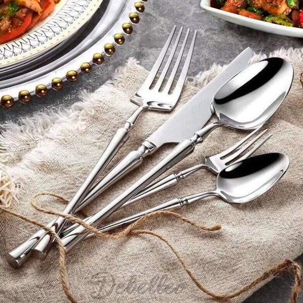 Modern Silverware Etsy