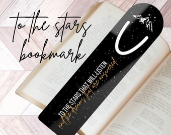 ACOTAR Bookmark, Velaris Night Court Booktok Bookmark, SJM merch, Bookish Stocking Stuffers