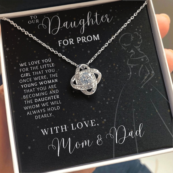 Prom Gift for Daughter from Parents, From Mom and Dad, prom necklace, prom jewelry