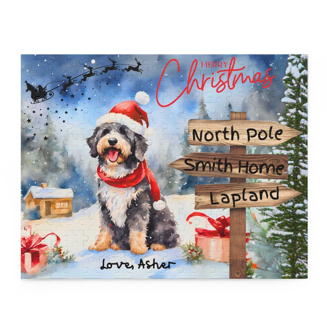 Personalized Pet Sheepadoodle Christmas Puzzle DOODLE Mom or Etsy