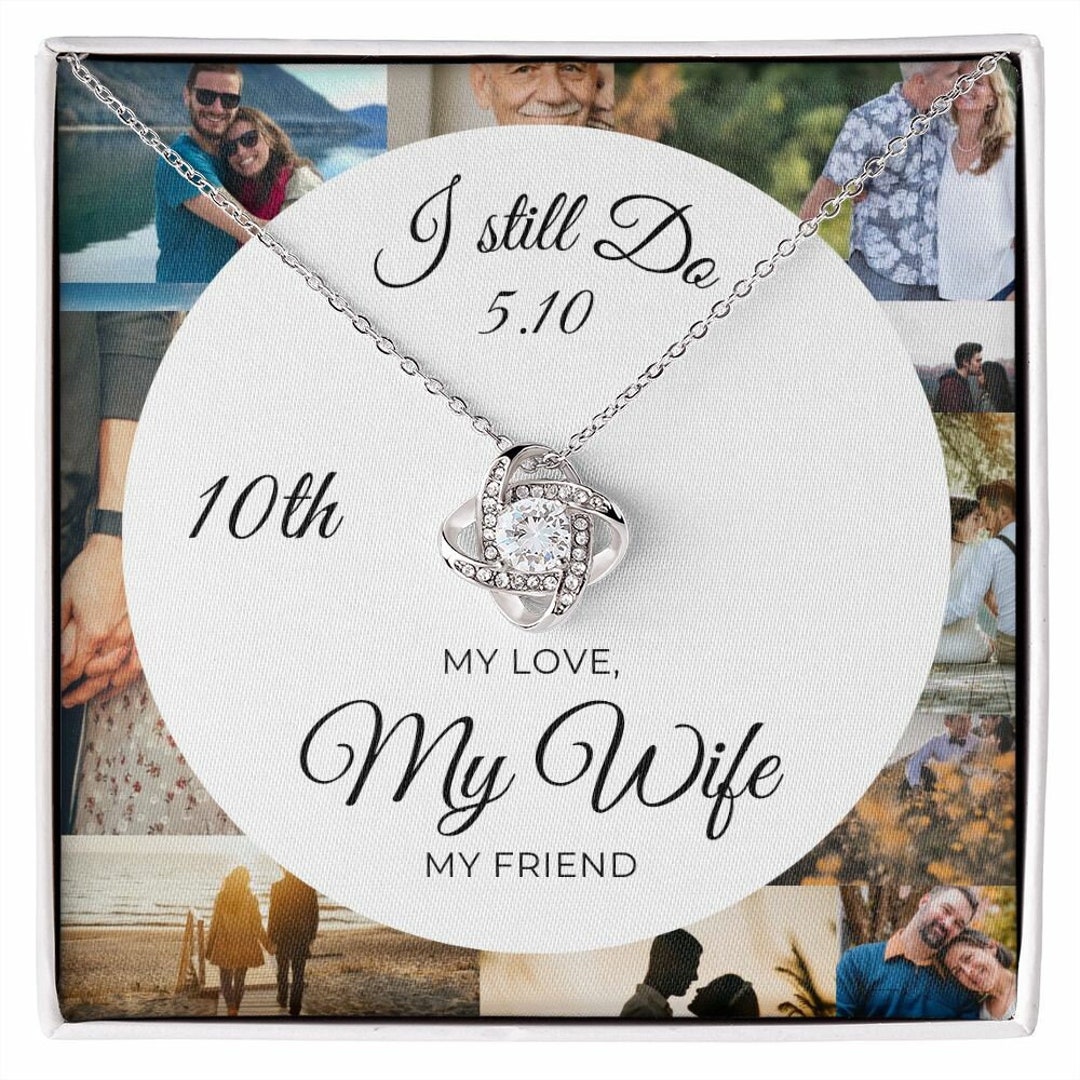 10th Anniversary Gift for Wife, Photo Collage, Personalized Wedding