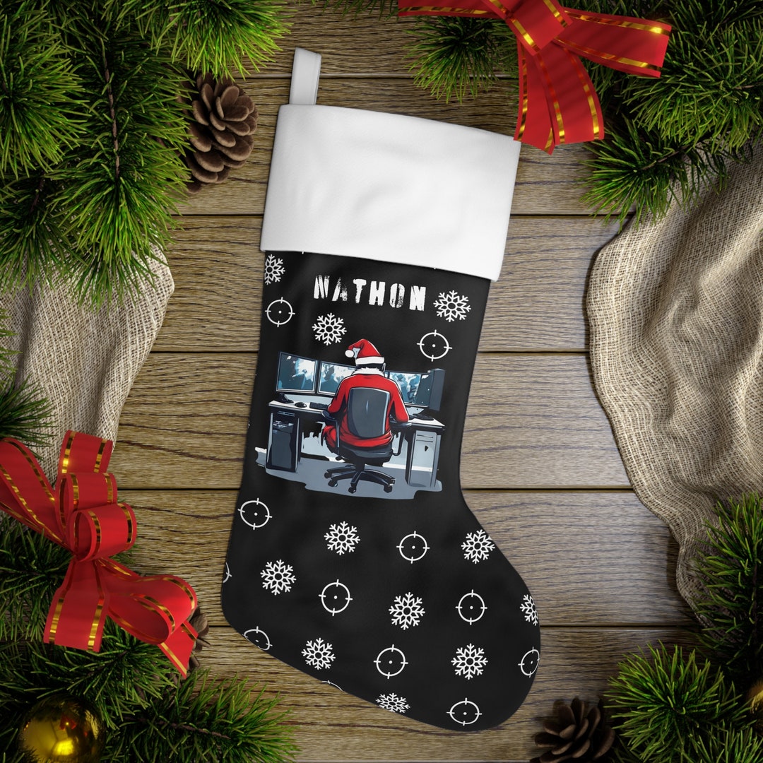 PC Gamer Christmas Stocking, Stocking for Teen Boy, Tween Boy Stocking