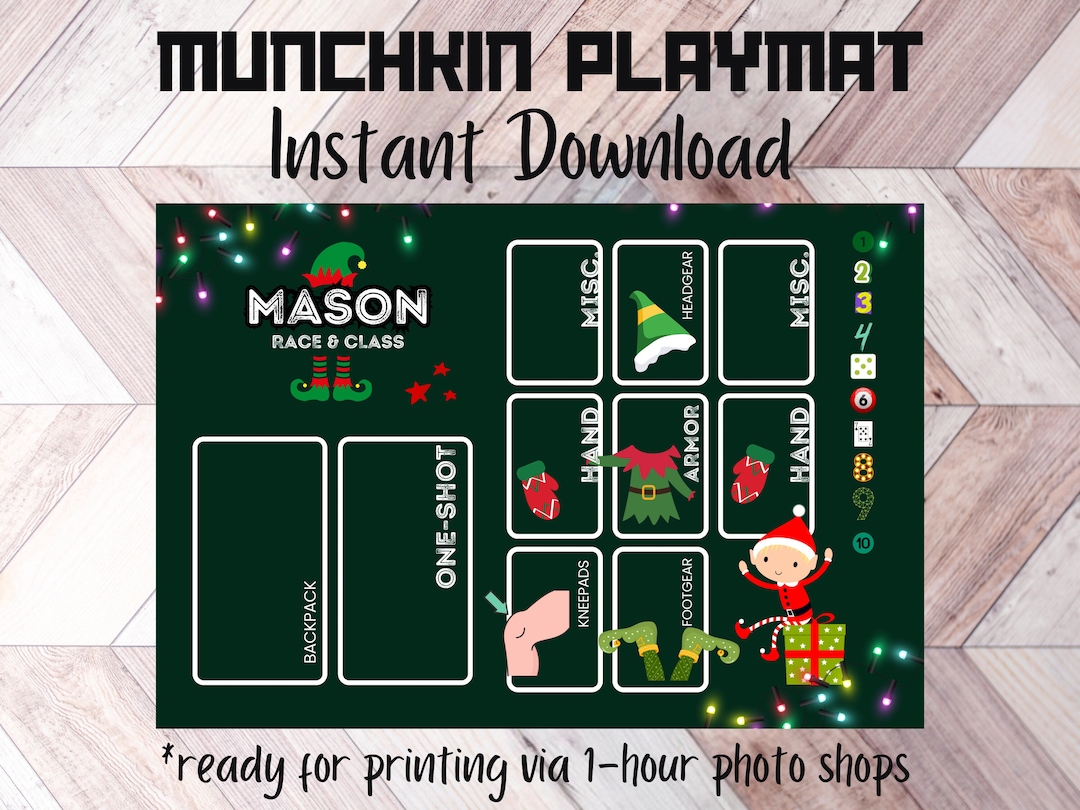 Munchkin Playmat Steve Jackson Munchkin Game Personalized Etsy