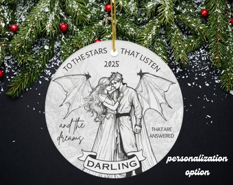 To the Stars ACOTAR Ornament (Rhysand & Feyre fans); Handmade Fan Art, A Court of Thorns and Roses Sarah J Maas, Bookmark Gifts, Booktok