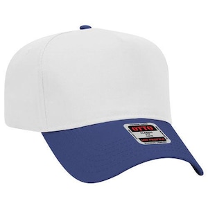Otto Blank Royal/White Trucker Hat 31-069