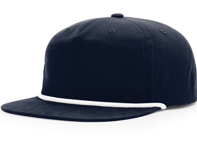 256 Richardson Umpqua Snapback Hats Caps Blank Grandpa Rope Navy/white