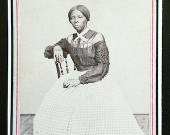 Harriet Tubman Sticker, Photo with Signature, Abolitionist Gift