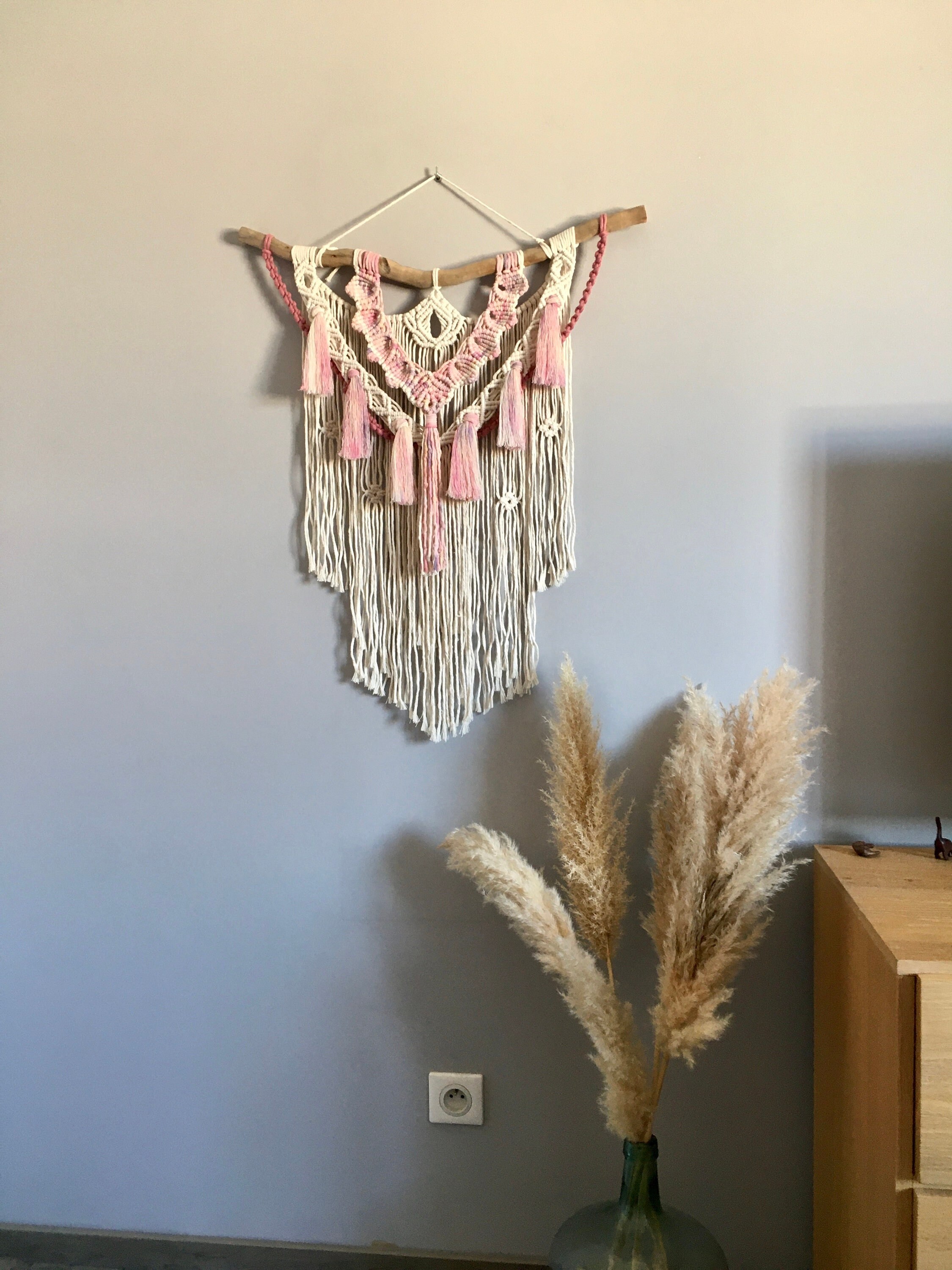 Grande Suspension en Macramé Amaïa