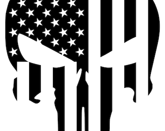Punisher Flag Vinyldekal