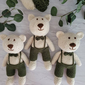 Crochet Teddy Bear , Crochet Animal, Amigurumi Teddy Bear ,Baby And Child Gift ,Photo Prop ,BabyShower, Stuffed Toy, Baby's First Teddy Bear