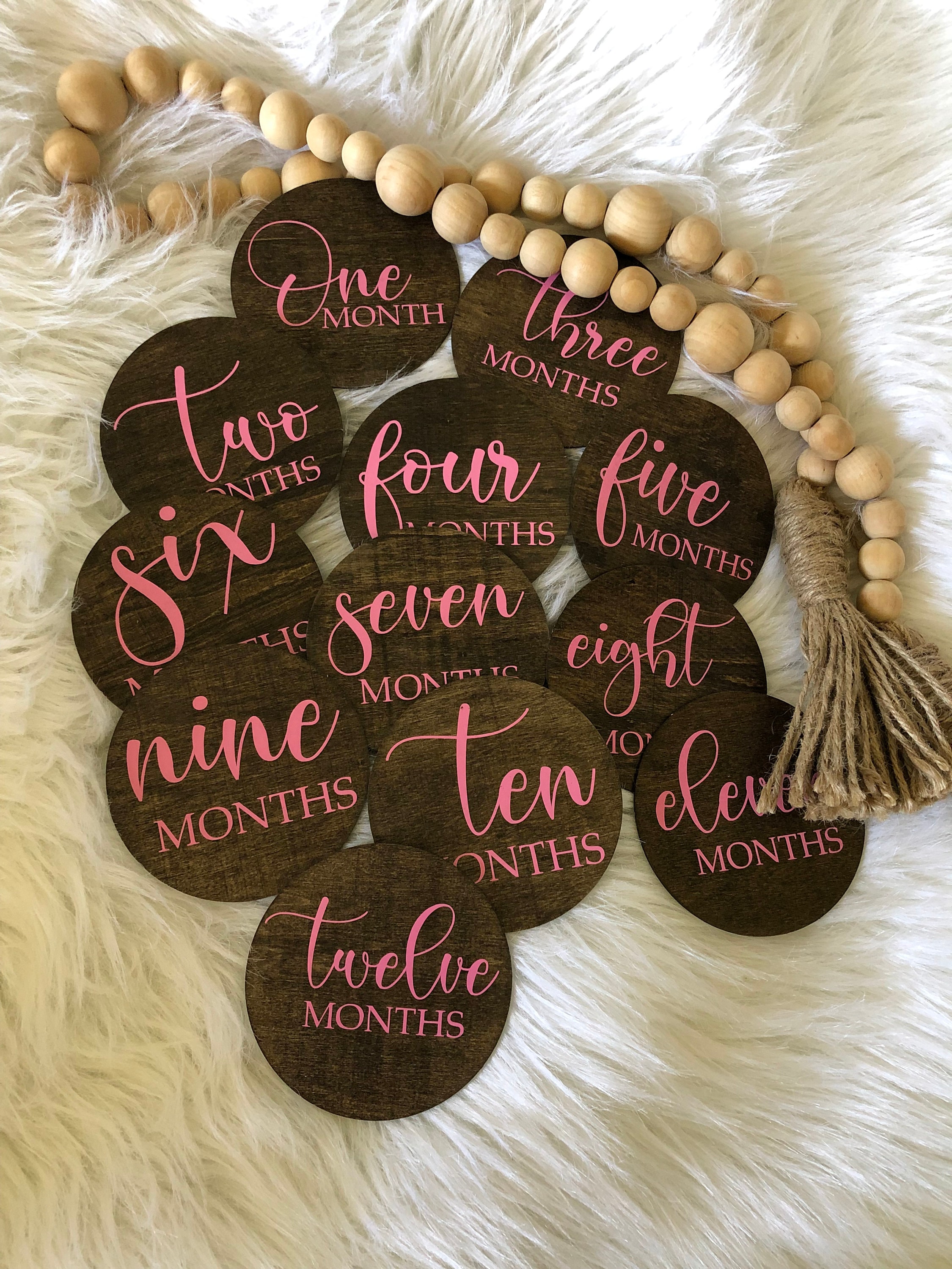 Baby Monthly Milestone Markers - Etsy