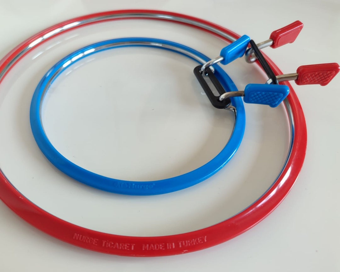Nylon Hoop Spring Nurge Spring Metal/plastic Hoop for Cross Stitch and Embroidery, Punch ...