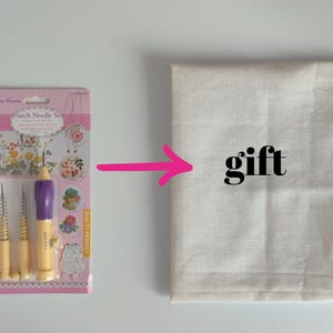 Mina Carin Punch Needle Set, 3 Size Adjustable Punch Needle, Punch Needle Embroidery for Beginners ( Tax&Duty Paid/DDP USA )