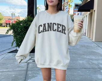 Cancer Zodiac Sweatshirt Cancer Zodiac Gifts Preppy Crewneck Cancer Zodiac Hoodie Astrology Sweatshirt Varsity Sweatshirt Vsco Hoodie