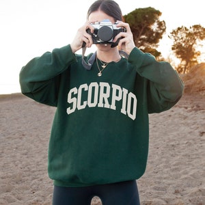 Scorpio Sweatshirt Scorpio Gifts Astrology Sweater Zodiac Sweatshirt College Sweatshirt Aesthetic Hoodie Preppy Sweatshirt Zodiac Gifts