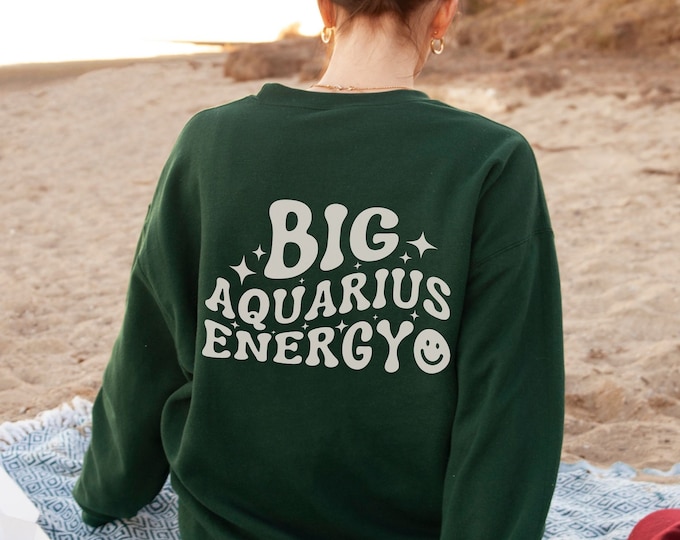 Aquarius Sweatshirt Aquarius Gifts Astrology Sweater Zodiac Sweatshirt Aesthetic Hoodie Aquarius Zodiac Gifts Aquarius Hoodie Preppy Hoodie