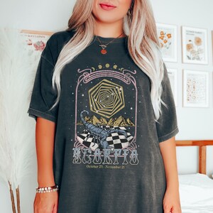Scorpio Shirt Scorpio Gifts Comfort Colors Shirt Zodiac Shirt Vintage Shirt Astrology Shirt Scorpio Season Retro Shirt Scorpio Zodiac Gifts