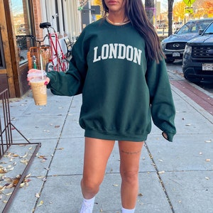 London Sweatshirt Varsity Sweatshirt London Gifts London Sweater British Gifts City Sweatshirt London Print London Shirt Vacay Sweatshirt