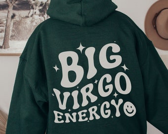 Virgo Hoodie Virgo Gift Astrology Hoodie Virgo Zodiac Gifts Smiley Face Hoodie Virgo Sweatshirt Preppy Crewneck Virgo Birthday Zodiac Hoodie