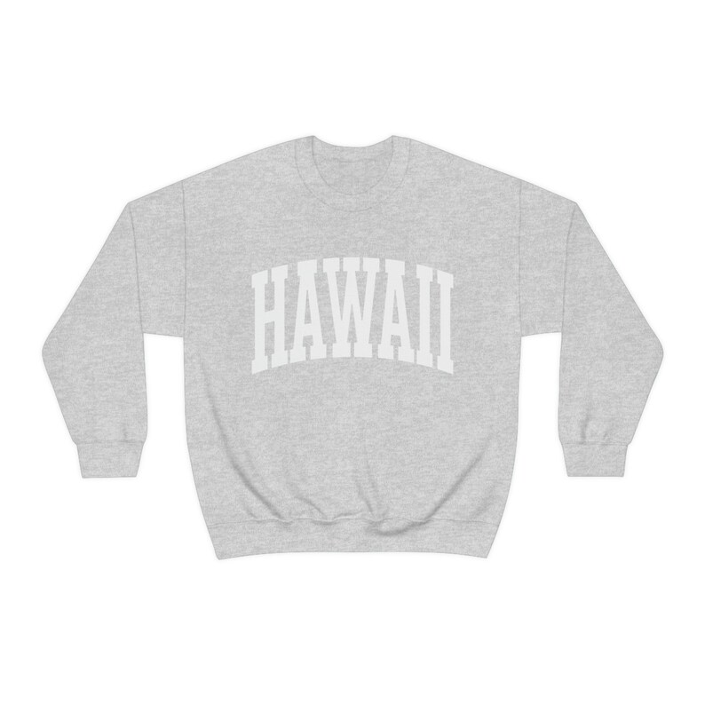 Hawaii Sweatshirt Hawaii Crewneck Hawaii Hoodie Aloha Shirt Beachy Sweatshirt University of Hawaii Varsity Sweatshirt Surf Vacation Sweater image 3