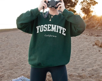 Yosemite Sweatshirt National Park Sweatshirt California Sweatshirt Varsity Sweatshirt College Apparel Yosemite Hoodie Yosemite Gift