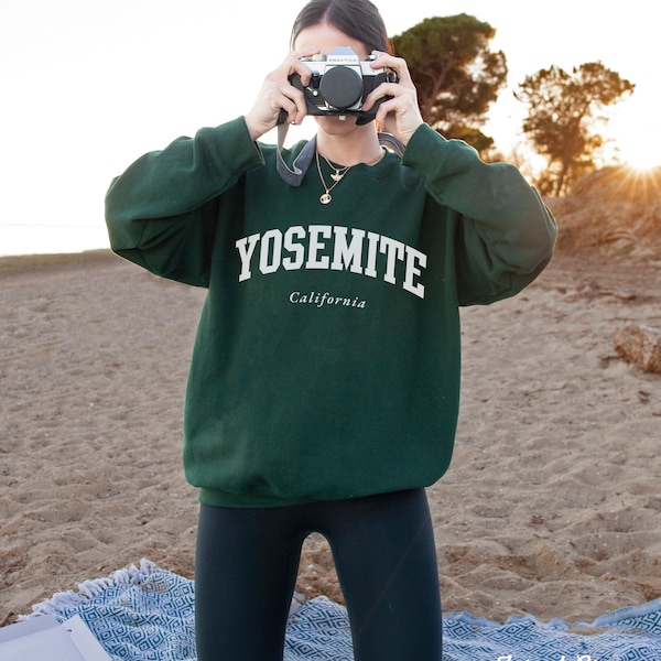 Yosemite Sweatshirt National Park Sweatshirt California Sweatshirt Varsity Sweatshirt College Apparel Yosemite Hoodie Yosemite Gift