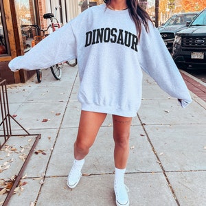 Dinosaur Sweatshirt Varsity Sweatshirt Dinosaur Sweater Animal Sweater Dinosaur Hoodie Dinosaur Tshirt Dinosaur Gifts Vsco Sweatshirt