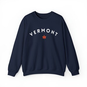Vermont Crewneck Vermont Shirt Hiking Sweater Mountain Sweatshirt Fall Sweater State Sweatshirt Granola Girl Clothing Nature Crewneck image 7