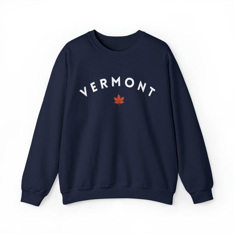 Vermont Crewneck Vermont Shirt Hiking Sweater Mountain Sweatshirt Fall Sweater State Sweatshirt Granola Girl Clothing Nature Crewneck image 7