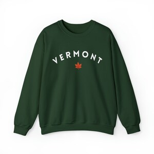 Vermont Crewneck Vermont Shirt Hiking Sweater Mountain Sweatshirt Fall Sweater State Sweatshirt Granola Girl Clothing Nature Crewneck image 8