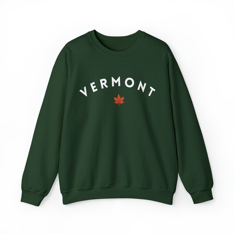 Vermont Crewneck Vermont Shirt Hiking Sweater Mountain Sweatshirt Fall Sweater State Sweatshirt Granola Girl Clothing Nature Crewneck image 8