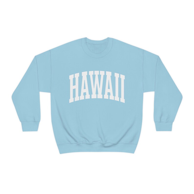 Hawaii Sweatshirt Hawaii Crewneck Hawaii Hoodie Aloha Shirt Beachy Sweatshirt University of Hawaii Varsity Sweatshirt Surf Vacation Sweater image 5