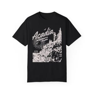 Acadia National Park Shirt Granola Girl Things Main Shirt Comfort Colors Tee Retro Vintage Style Tshirt Nature Camping Shirt Hiking T-Shirt image 4