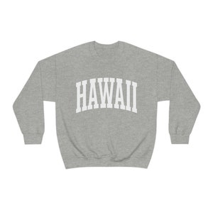 Hawaii Sweatshirt Hawaii Crewneck Hawaii Hoodie Aloha Shirt Beachy Sweatshirt University of Hawaii Varsity Sweatshirt Surf Vacation Sweater image 6