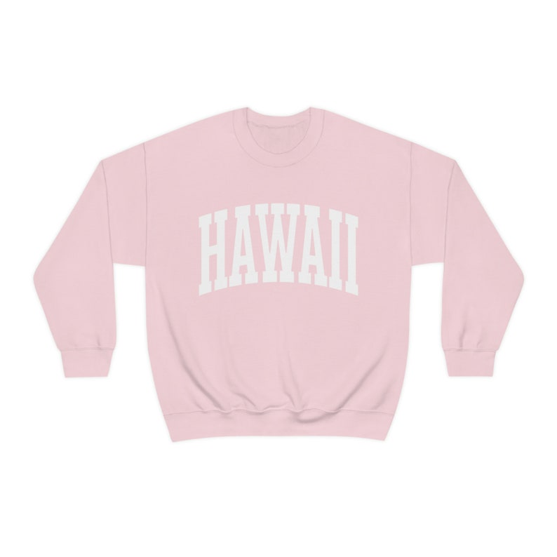 Hawaii Sweatshirt Hawaii Crewneck Hawaii Hoodie Aloha Shirt Beachy Sweatshirt University of Hawaii Varsity Sweatshirt Surf Vacation Sweater image 4