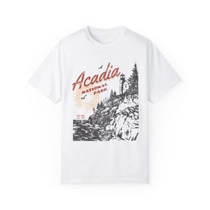 Acadia National Park Shirt Granola Girl Clothes Comfort Colors Tee Retro Vintage Style Tshirt Main Shirt Nature Camping Shirt Hiking T-Shirt image 6
