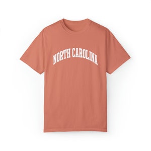 North Carolina Shirt Comfort Colors Shirt North Carolina Gift Varsity Shirt Granola Girl Shirt North Carolina Tee North Carolina State Shirt zdjęcie 9