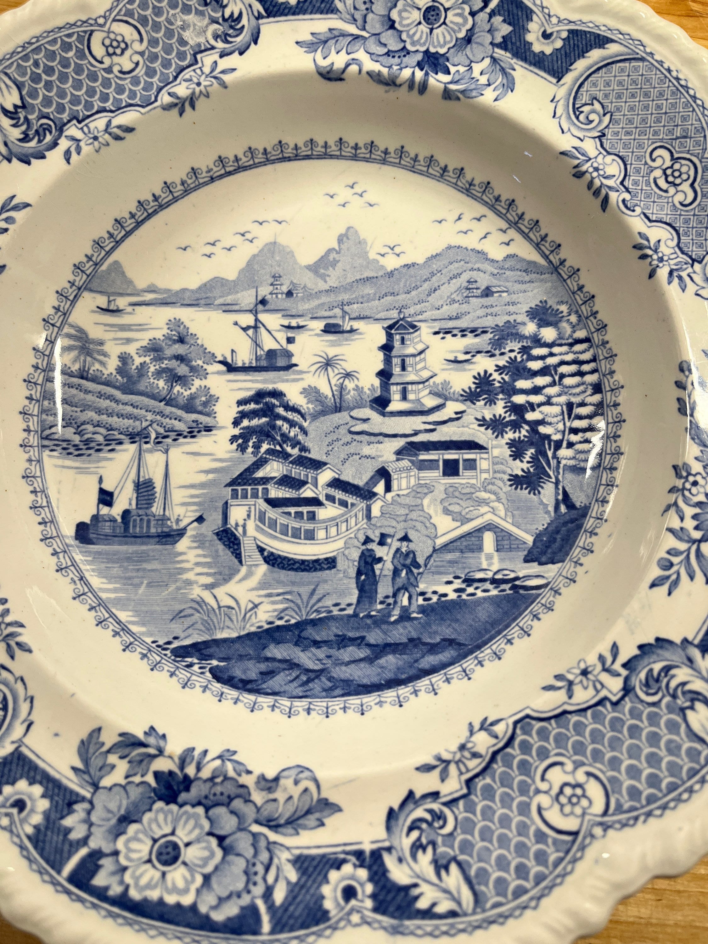 Antique 19th Century JWR John & William Ridgway Transferware Serving ...