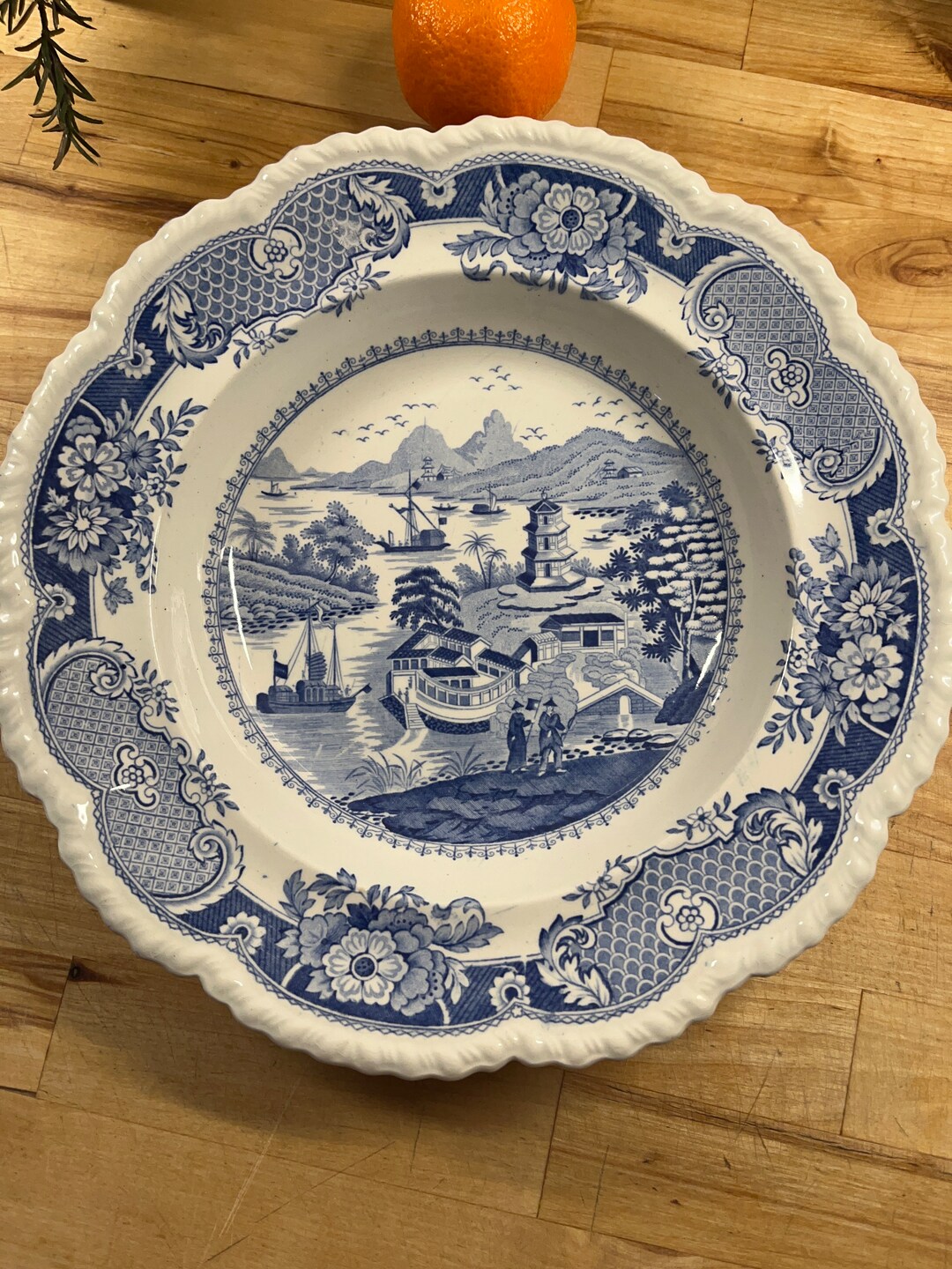Antique 19th Century JWR John & William Ridgway Transferware Serving ...