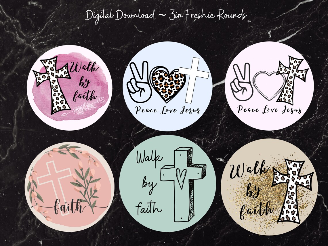 Walk by Faith / I Love Jesus Freshie Cardstock / Stickers - Etsy