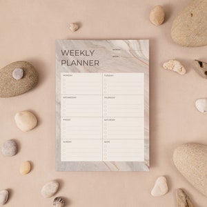 Weekly Planner, Productivity Planner, Minimalist, Instant Download, Weekly Scheduling, Printable Planner