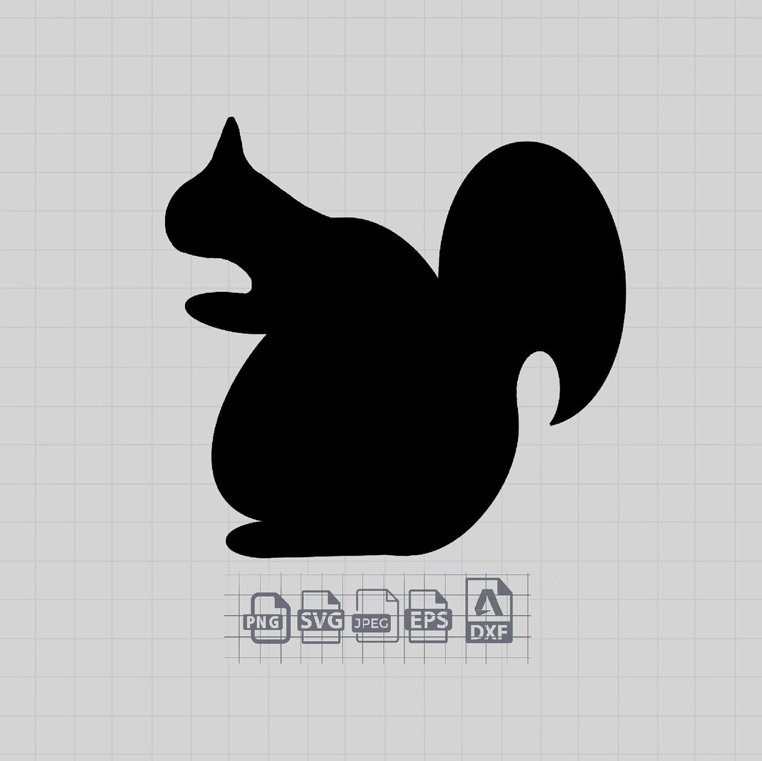Buy Squirrel Silhouette Animal Svg Png Jpeg Dxf Eps Rabbit Online in